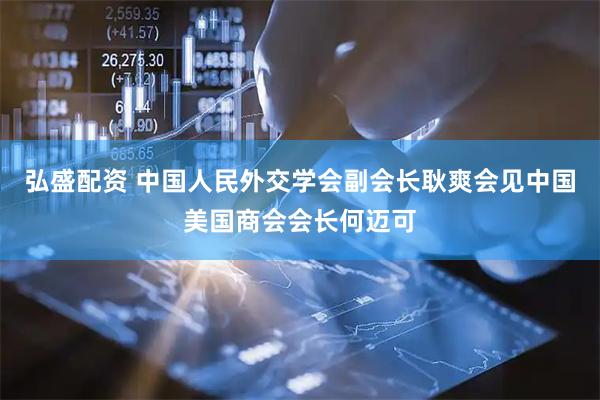 弘盛配资 中国人民外交学会副会长耿爽会见中国美国商会会长何迈可