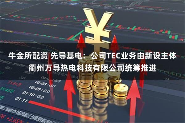 牛金所配资 先导基电：公司TEC业务由新设主体衢州万导热电科技有限公司统筹推进