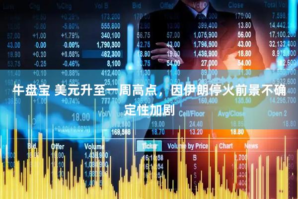 牛盘宝 美元升至一周高点，因伊朗停火前景不确定性加剧