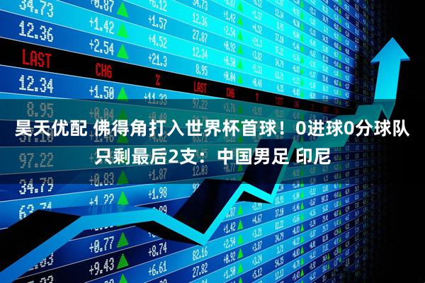 昊天优配 佛得角打入世界杯首球!0进球0分球队只剩最后2支:中国男足 印尼